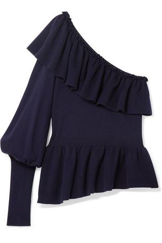 Ulla Johnson + Eden Ruffled One-Shoulder Sweater