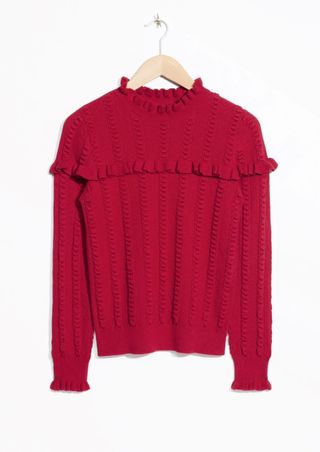 & Other Stories + Ruffle Knit Sweater