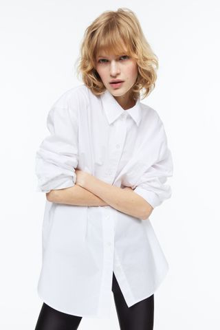 H&M + Cotton Poplin Shirt