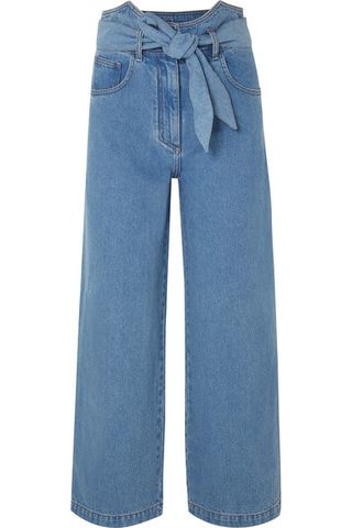 Nanushka + Cropped Embellished High-Rise Jeans