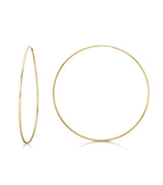 Ring Concierge + 1.2mm Endless Gold Hoops