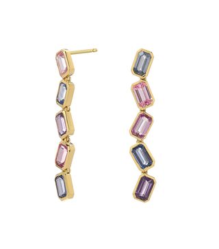 ERA Jewelry + Brick Stack Mutli-Sapphire Earrings