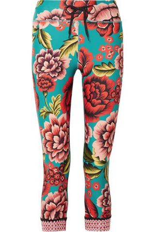 The Upside + Frida NYC Cropped Printed Stretch Leggings