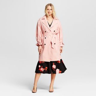 Who What Wear + Puff-Sleeve Trench Coat