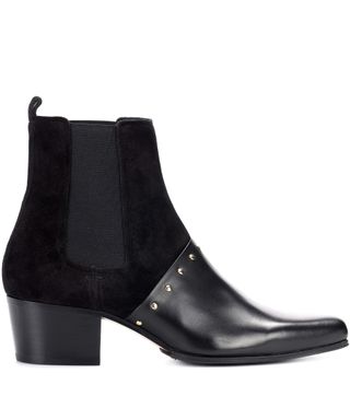 Balmain + Artemisia leather and suede boots
