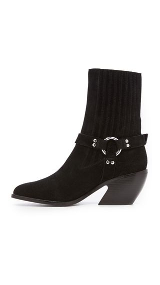Opening Ceremony + Shayenne Suede Harness Ankle Booties