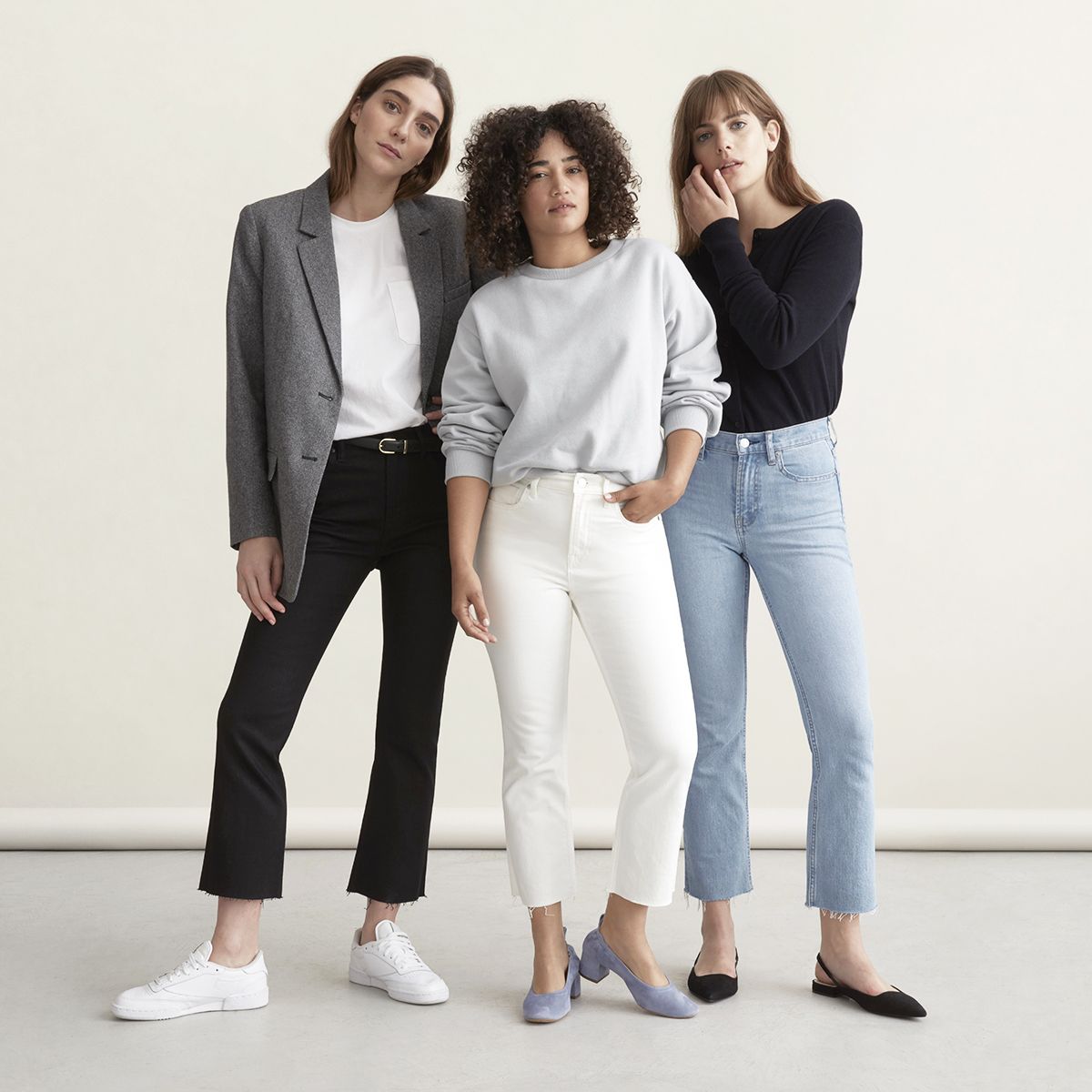 Everlane high best sale rise kick crop