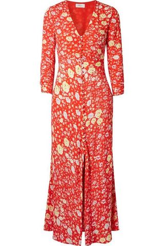 Rixo London + Katie Floral-Print Crepe de Chine Maxi Dress