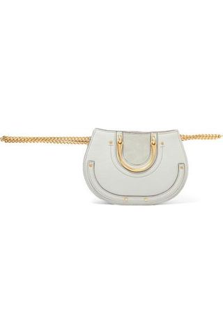 Chloé + Pixie Mini Suede and Leather Belt Bag