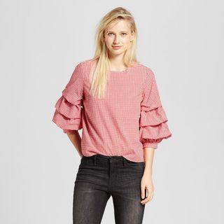 Who What Wear x Target + 3/4 Pick-up Sleeve Top