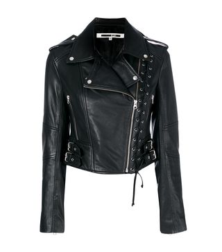 McQ Alexander McQueen + Eyelet Biker Jacket