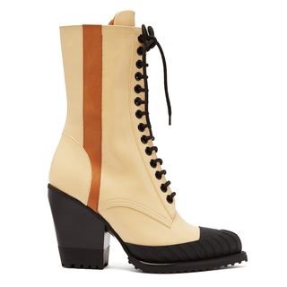 Chloé + Rylee Leather Lace-Up Boots