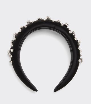 Zara + Bejewelled Satin Headband
