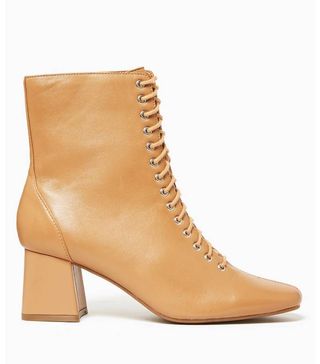 Marks & Spencer + Leather Lace Up Ankle Boots
