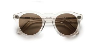 Cutler and Gross + 51MM Clear Round Sunglasses