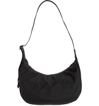Baggu + Medium Crescent Nylon Canvas Shoulder Bag