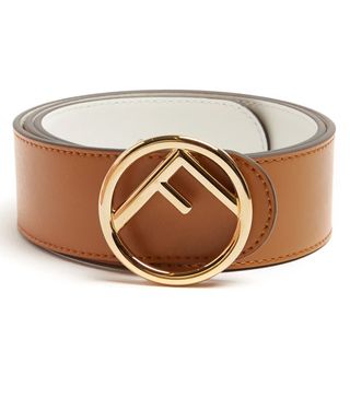 Fendi + Logo Reversible Leather Belt