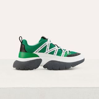 Maje + XXL Sneakers In Mixed Material