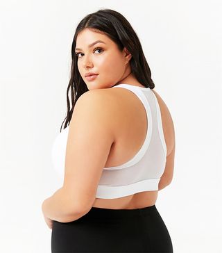 Forever 21 + Medium Impact Mesh Sports Bra