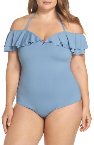 Becca Etc. + Off The Shoulder One-Piece Swimsuit