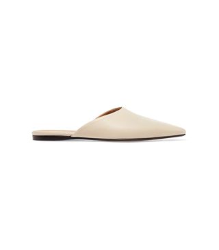The Row + Giacomo Leather Slippers