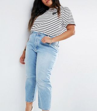 ASOS Curve + Authentic Straight-Leg Jeans