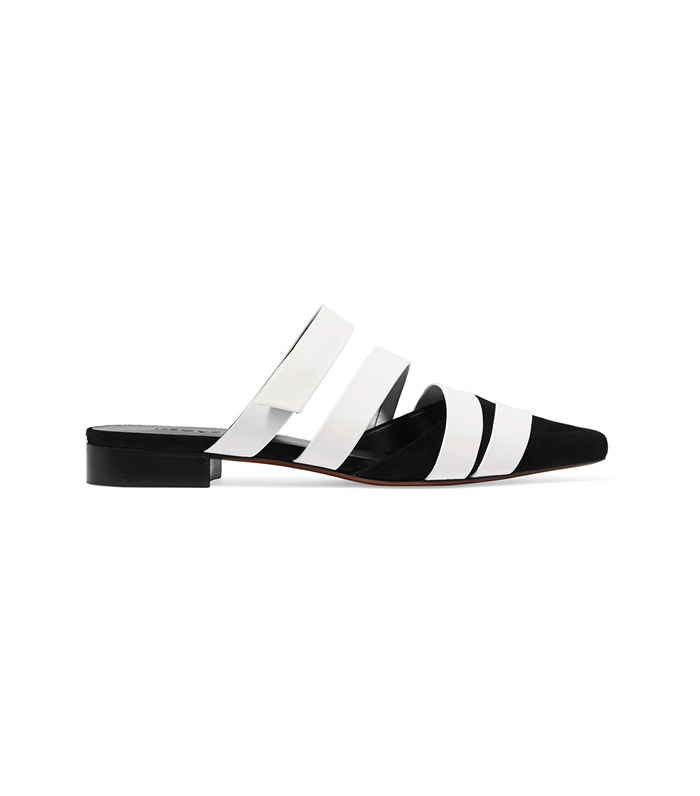 Neous + Gosema Suede and Leather Slippers