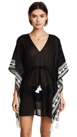 Tory Burch + Embroidered Short Caftan