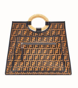 Fendi + Multicolour Leather Shopping bag