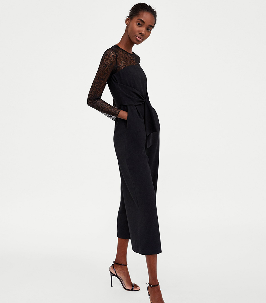 Zara + Lace Jumpsuit