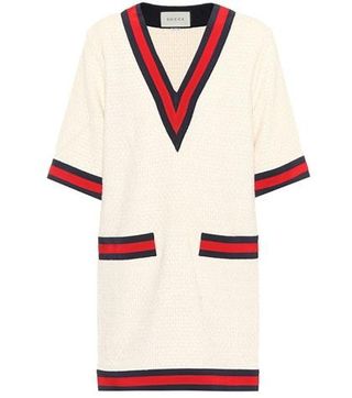 Gucci + Cotton-Blend Sweater Dress