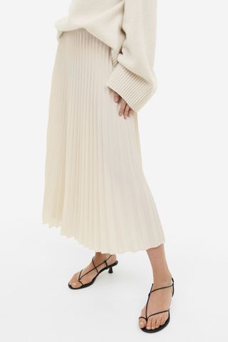 H&M + Pleated Skirt