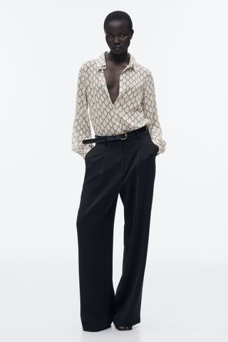 Zara + Wide Leg Pants