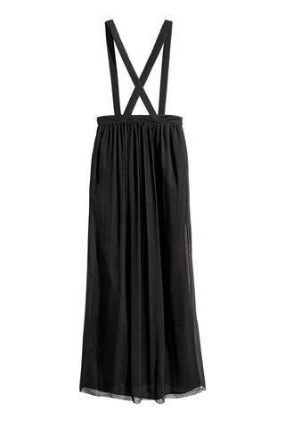 H&M + Silk Chiffon Skirt With Straps