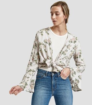 Farrow + Nora Tie Blouse in Floral
