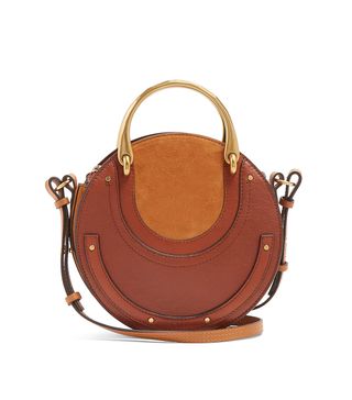 Chloé + Pixie Small Leather and Suede Cross-Body Bag