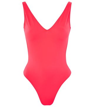 Topshop + Plunging Swimsuit