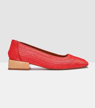 Miista + Berta Ruby Raffia Mid-Heels