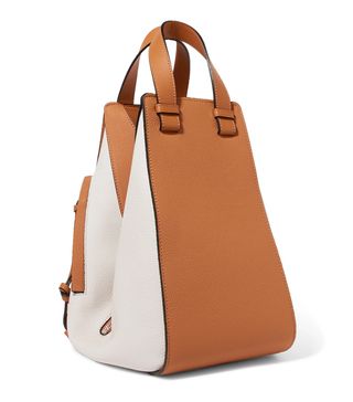 Loewe + Hammock Two-Tone Textured-Leather Shoulder Bag