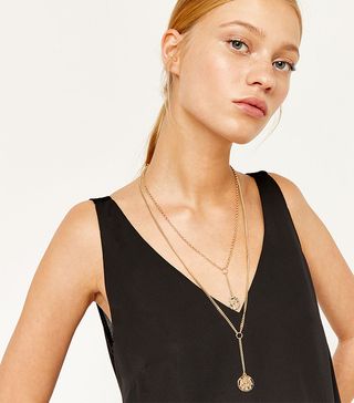 Warehouse + Coin Multi-Row Necklace