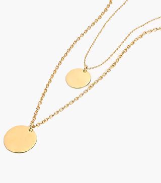 J.Crew + Layered Coin Necklace