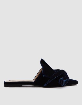 N°21 + Velvet Flat Bow Mule