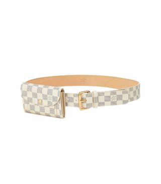 Louis Vuitton + Damier Azur Pochette Solo Belt 40