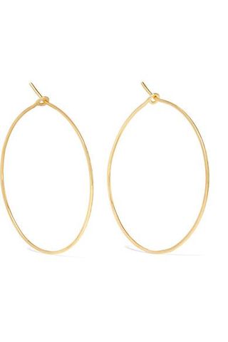 Brooke Gregson + Hammered 18-Karat Gold Earrings