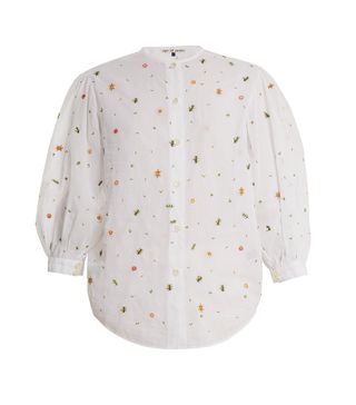 Jupe by Jackie + Agrigan Floral-Embroidered Cotton Blouse