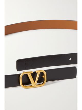 Valentino Garavani + Vlogo Reversible Leather Belt
