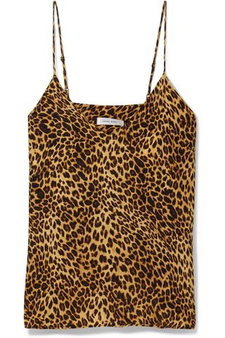 Anine Bing + Gwyneth Leopard-Print Washed-Silk Camisole