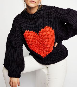 The Knitter + Happy Hearts Sweater