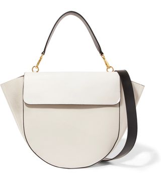 Wandler + Hortensia Smooth and Textured-Leather Shoulder Bag