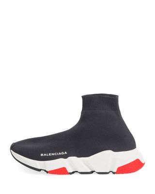 Balenciaga + Stretch-Knit High-Top Sock Sneaker